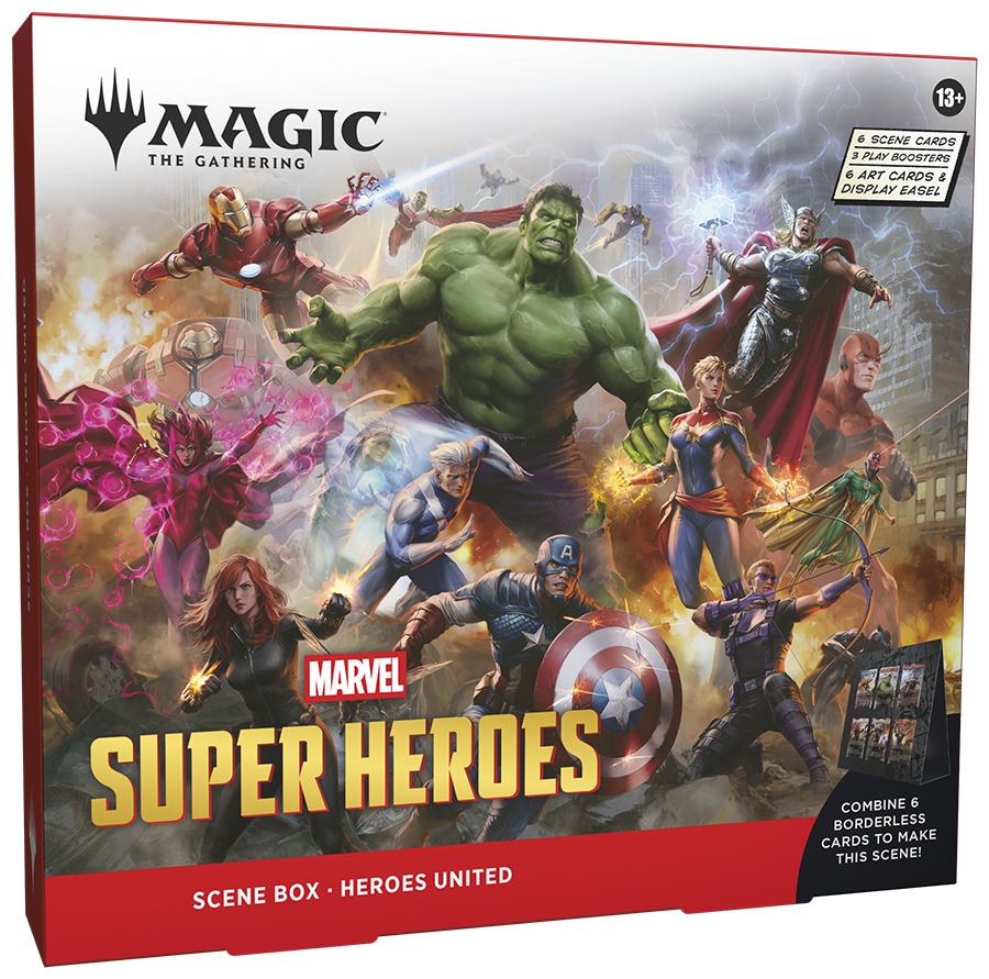 Magic Marvel Super Heroes Scene Box Heroes United