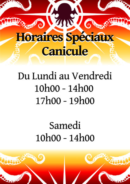 Horaires spéciaux de canicule