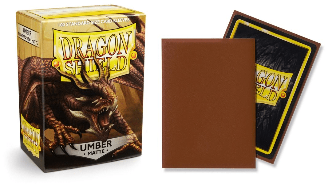 Sleeves Dragon Shield (100) - Umber Matte