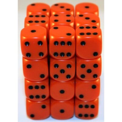 Boite de 36d6 Opaque Orange w/black