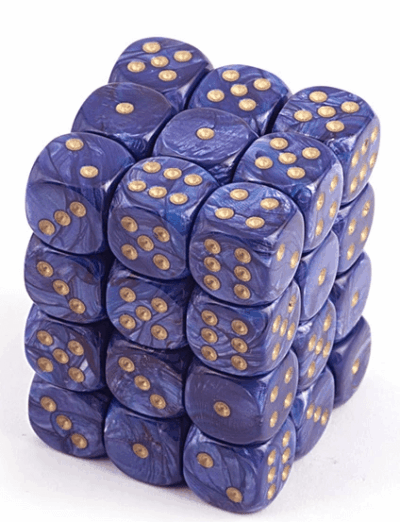 Boite de 36d6 Lustrous Purple w/gold