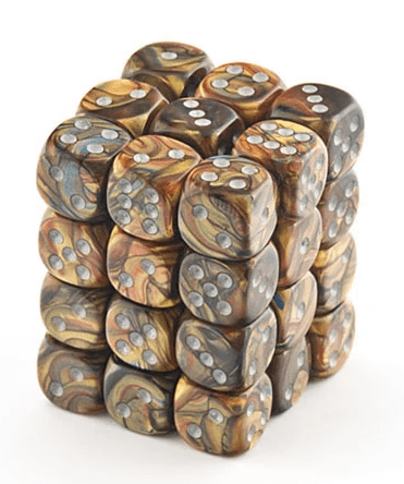 Boite de 36d6 Lustrous Gold w/silver