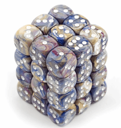 Boite de 36d6 Festive Carousel w/white