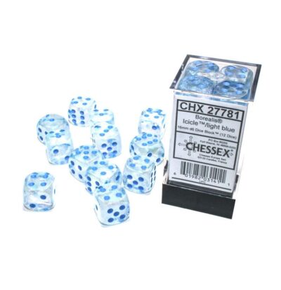 Boite de 12d6 Borealis Icicle w/light blue